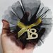 20 PEZZI Bomboniera compleanno 18 anni diciottesimo ciondolo dorato nero numero 18 segnaposto festa torta 