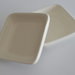 ciotolina quadrata in ceramica bianca artigianale bomboniere regalo cm 10x10x2,5