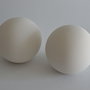 Palla in terracotta bianca senza picciolo diametro cm 10 da appoggio