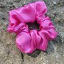 Scrunchie raso fucsia 