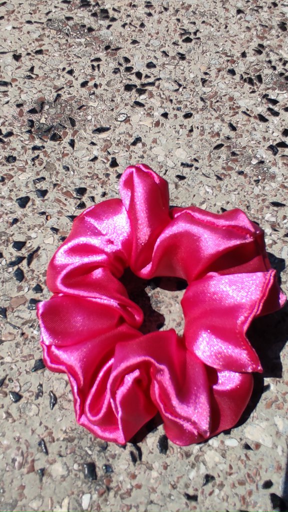 6 Pezzi Di Scrunchie Per Capelli In Seta/raso, Colori Nero, Bianco - Foto 4