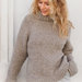 Pullover donna, maglione in alpaca, maglione in lana fatto a mano,  maglione invernale donna, maglione di lana pesante 