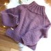 Maglione in lana grossa fatto a mano da donna, maglione ai ferri , maglione pesante, maglione da montagna, maglione rosa scuro, maglione XXL