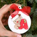 Palline Natale personalizzate iniziale nome, Natale decorazioni, Addobbi personalizzati,  decorazione da appendere