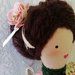 Bambola in tessuto stile Jane Austen