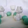 Orsetto profumato 3D in polvere di ceramica segnaposto /bomboniera