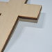Croce in legno artigianale cerimonia cresima comunione bomboniere cm 21x13,5