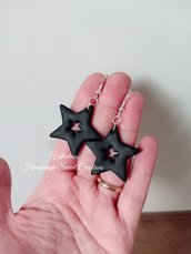 Orecchini stella argilla polimerica regalo di Natale 