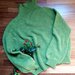 Maglione donna oversize in alpaca, maglione a collo alto, manica a palloncino, maglione oversize verde brillante, fatto a mano ai ferri