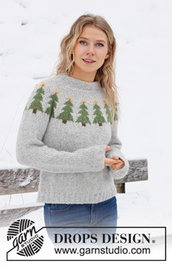maglione di Natale donna fatto a mano, maglione con alberi di Natale, maglione alpaca donna ai ferri, maglione norvegese, pullover lana
