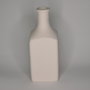 Bottiglia grande in terracotta bianca da decorare decoupage, bomboniere regalo ceramica artigianale cm 24x7,5x7,5