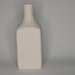 Bottiglia grande in terracotta bianca da decorare decoupage, bomboniere regalo ceramica artigianale cm 24x7,5x7,5