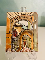 Antico borgo Aosta piastrelle in ceramica