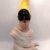 Busto Pulcinella con cappello giallo