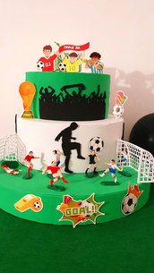 Torta scenografica calcio 