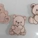 magnete bomboniera orsetto teddy bear incisione nome personalizzato handmade laser nascita battesimo primo compleanno
