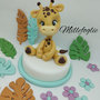 Cake Topper/Decorazione Giraffa compleanno o battesimo 