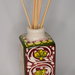 Porta profumatore in ceramica di Castelli realizzato e dipinto a mano artigianalmente bomboniere regalo cm 11x5x5
