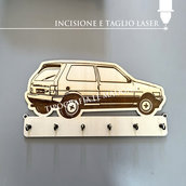 Appendichiavi in legno "Fiat Uno Turbo i.e."
