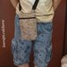 Borsello uomo in stoffa con tracolla, zip e tasca interna