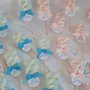 Marshmallow in stecco spiedini di caramelle per sweet table nascita battesimo compleanno bimba bimbo