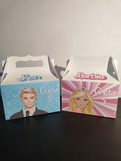 Calamita personalizzata Barbie compleanno fimo gadget fine festa BOMBONIERA