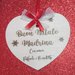 decorazione cuore personalizzata legno albero di natale incisione famiglia nome personalizzato handmade laser regalo