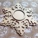 portacandela legno fiocco di neve albero di natale merry christmas handmade laser regalo decorazione