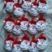 6 Babbi Natale ad uncinetto per decoro pacchetti 