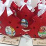 albero di natale gomma crepla portaovetto auguri handmade laser regalo bambini decorazione personalizzato christmas