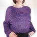 Maglione mohair, maglione trasparente, maglione corto da donna, maglione crop, maglioncino leggero donna