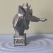 Mezzo busto action figure Crash Bandicoot 8 cm realizzato con stampante 3d