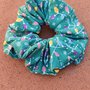 Scrunchie fantasia natalizia verde 