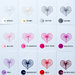 Cotton Heart Cards - Rainbow Edition | Biglietti d'auguri con cuore in cotone colorato | Best Wishes Cards