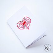Cotton Heart Cards - Rainbow Edition | Biglietti d'auguri con cuore in cotone colorato | Best Wishes Cards
