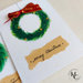 Christmas Wreath card | Biglietto di Natale | Merry Christmas card | Biglietto d'auguri