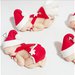 Lotto 5 pezzi.neonato natalizio 5,5cm bimba o bimbo che dorme per sfera pallina plexiglass addobbo natalizio segnaposto magnete natale 