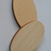 Confezione di 20 Sagome in legno ovali cm 7x5 fatte a mano