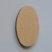 Sagoma forma ovale in legno, cm 7x5
