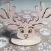 segnaposto legno renna gnomo volpe natale merry christmas handmade laser regalo decorazione