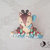 cake topper animali del bosco cerbiatto su cubi nome in scala di blu