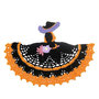 Centrino di Halloween Strega nera ad uncinetto in cotone 26x20 cm - 4HL