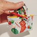 Mini borsa stoffa fantasia Natale per addobbo albero di Natale / porta regalo 