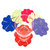 Sottobicchieri colorati ad uncinetto 10 cm - 6 PEZZI - 4STT