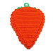 Presina arancione a forma di carota ad uncinetto 12.5x16 cm - 4PRS
