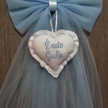 Fiocco Nascita Re Leone Personalizzato - In Tulle Azzurro Con Cuore Imbottito | Per Bimbi - Foto 10