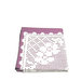 Coppia Cuscini lilla con motivo bianco a filet ad uncinetto 40x40 cm - COVER - 2CS