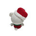 Amigurumi di Natale orsetto bianco ad uncinetto 9x14 cm - 68NTL