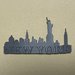 Skyline Newyork stampa 3D 16 x 8,5 cm