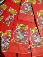 Bustine busta Looney tunes caramelle festa compleanno 